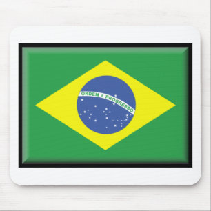Brazil Flag Mouse Pad