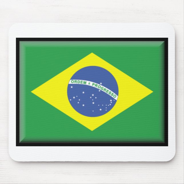 Brazil Flag Mouse Pad (Front)