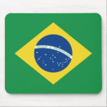 Brazil Flag Mousepad<br><div class="desc">This mousepad design simply comprises the  Brazilian flag. A great way to recall Brazil while at the computer.</div>