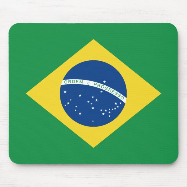 Brazil Flag Mousepad (Front)