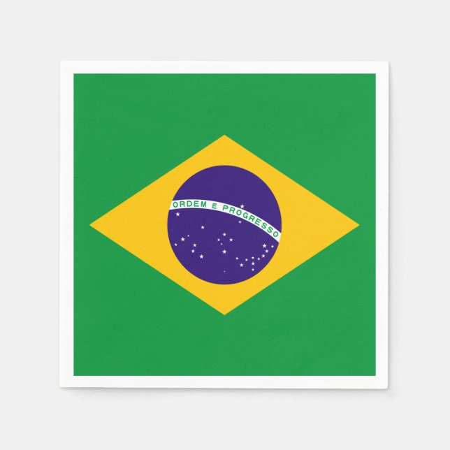 Brazil Flag Napkin (Front)