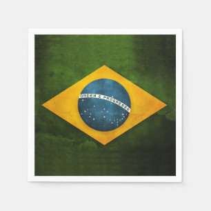 Brazil flag napkin