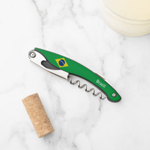 Brazil Flag Patriotic gift Corkscrew