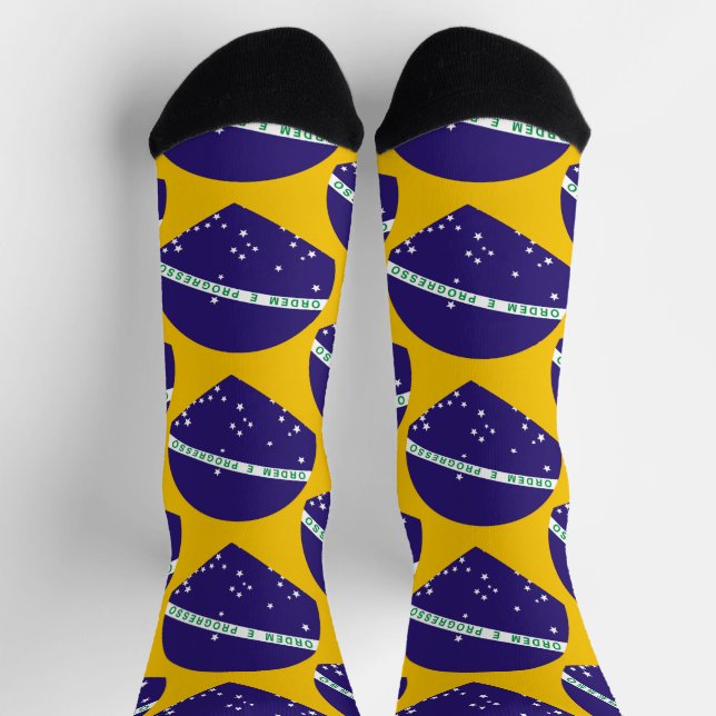 Brazil flag pattern socks (Top)