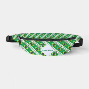 Brazil Flag Personalised Heritage Bum Bags