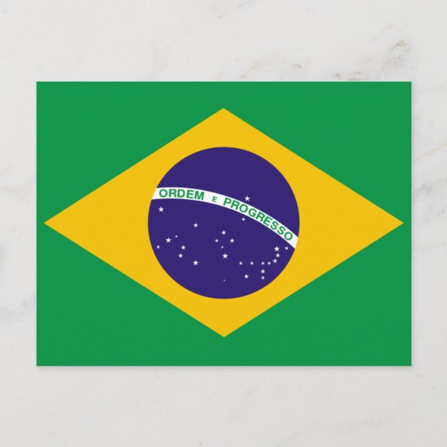 Brazil flag postcard (Front)