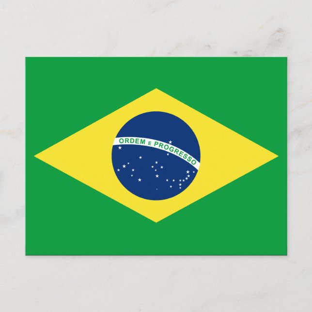 brazil flag postcard (Front)