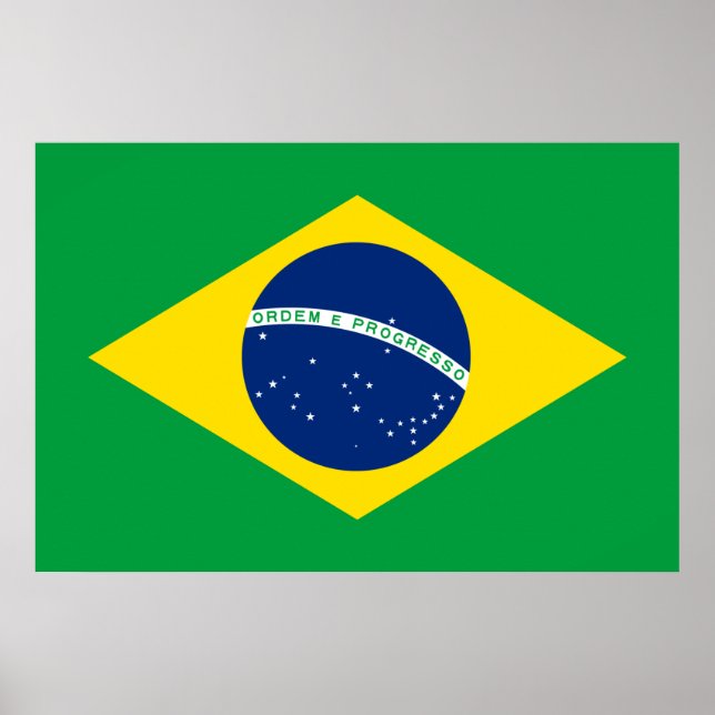 Brazil flag Print Value Poster Paper (Front)