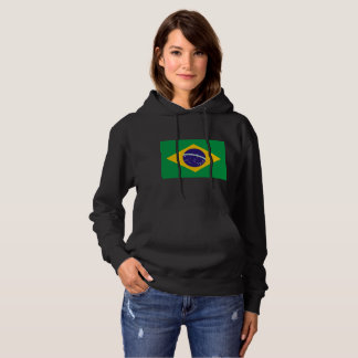 Brazil flag pull over hoodie