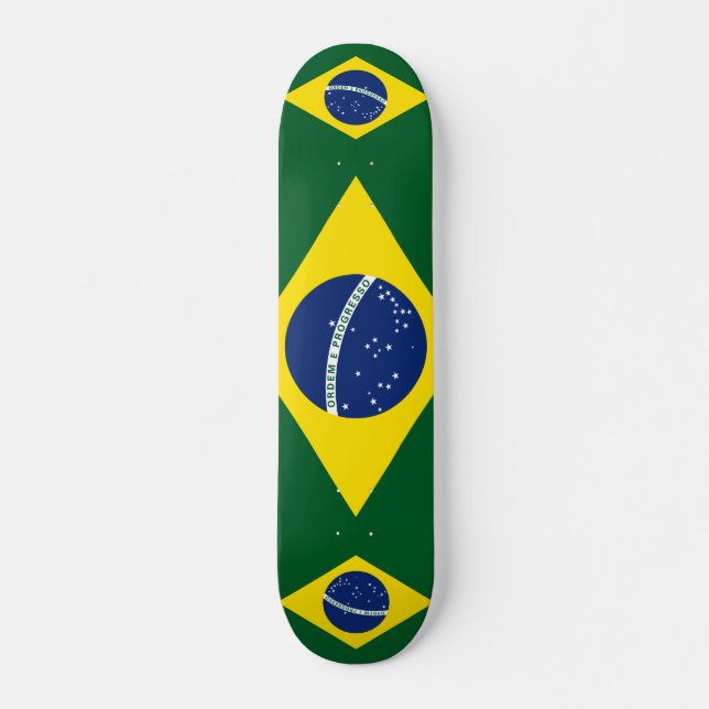 Brazil flag skateboard (Front)