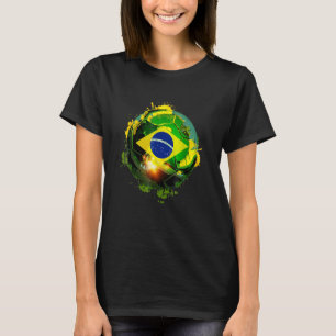 Brazil Flag Soccer Fans Football  Brazil Fútbol T-Shirt