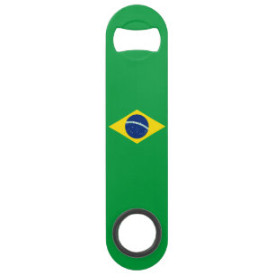 Brazil flag Stainless Steel Bottle Opener