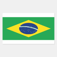 Brazil* Flag Sticker