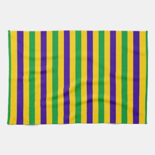 Brazil flag stripes country symbol pattern green y tea towel