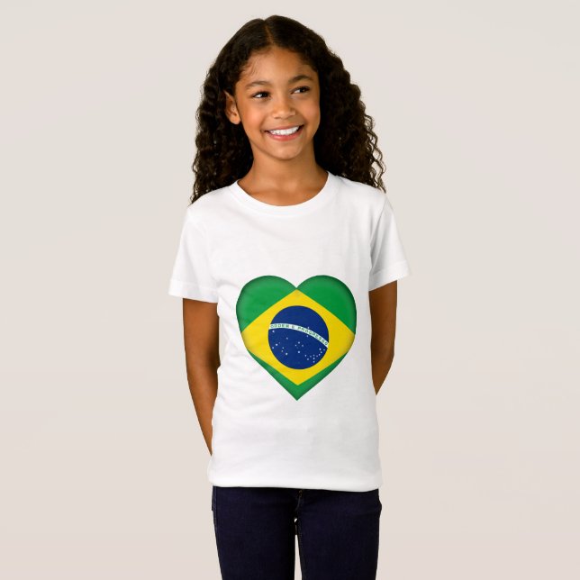 Brazil Flag T-Shirt (Front Full)