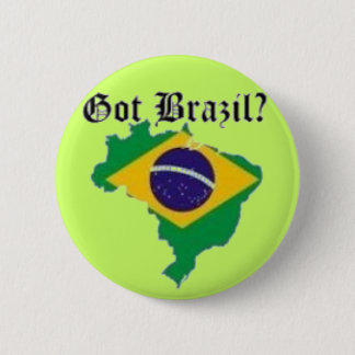 BRAZIL FLAG  T-SHIRT AND ETC 6 CM ROUND BADGE