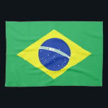 Brazil Flag Tea Towel<br><div class="desc">Illustration of the Brazilian Flag</div>