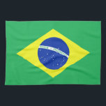 Brazil Flag Tea Towel<br><div class="desc">Illustration of the Brazilian Flag</div>
