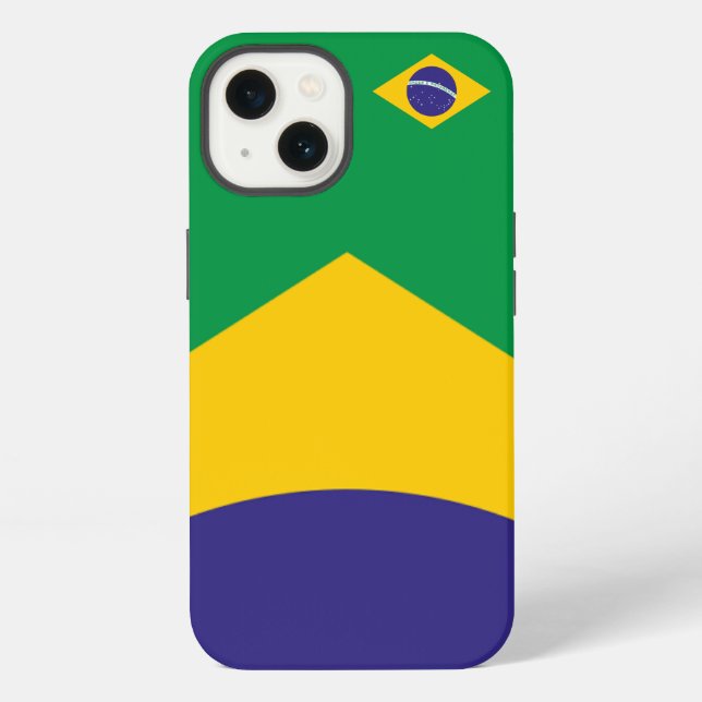 Brazil Flag Theme iPhone Case (Back)