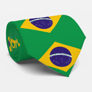 Brazil Flag Tie