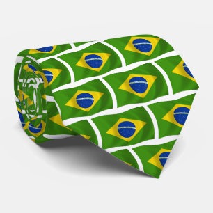Brazil Flag Tie