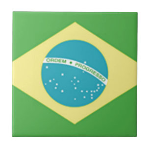 Brazil Flag Tile