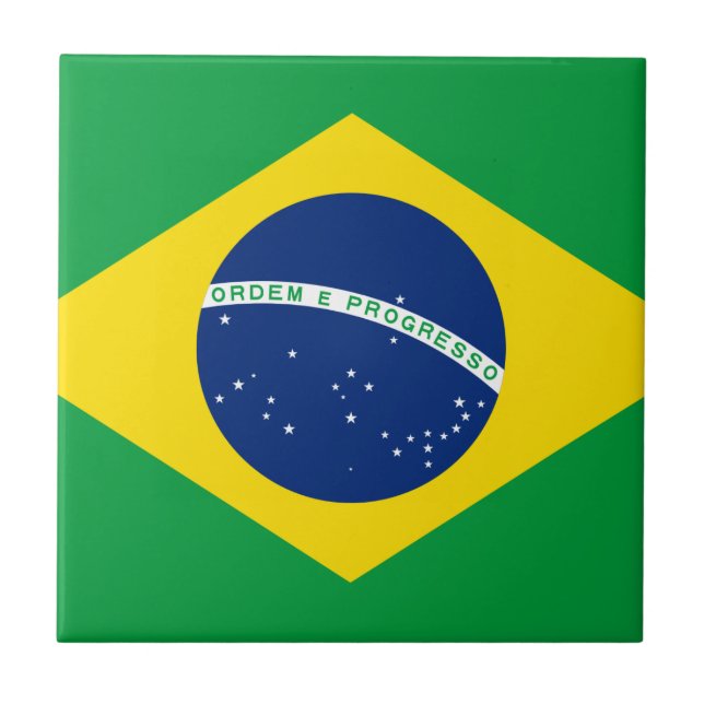 Brazil Flag Tile (Front)