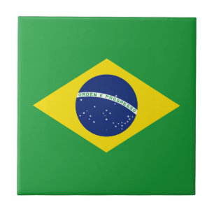 Brazil flag tile