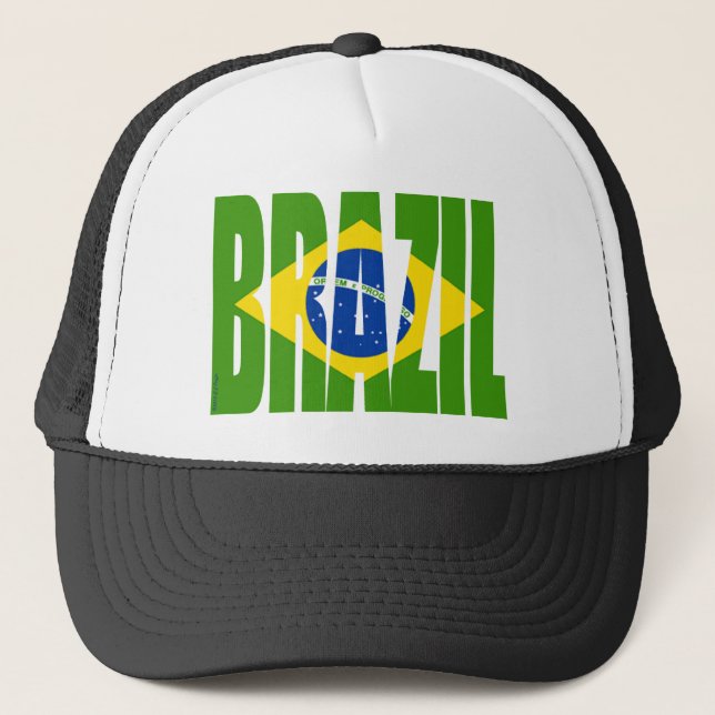 BRAZIL Flag Trucker Hat (Front)