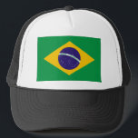 Brazil flag trucker hat<br><div class="desc">Flag of Brazil</div>