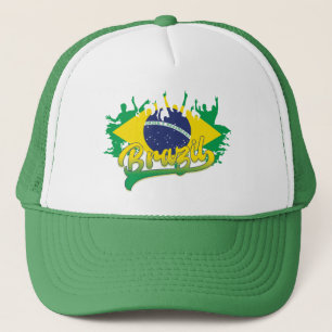 Brazil Flag Trucker Hat