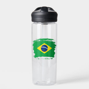 Brazil flag water bottle