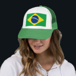 Brazil Flag World Cup 2022 Football Soccer Trucker Hat<br><div class="desc">Brazil 2022. Brazilian flag. World cup 2022 Qatar.</div>