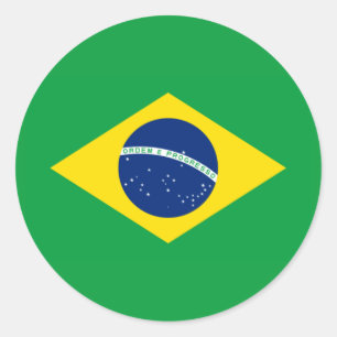 Brazil Flag World Cup 2026 Football Brasil Soccer Classic Round Sticker