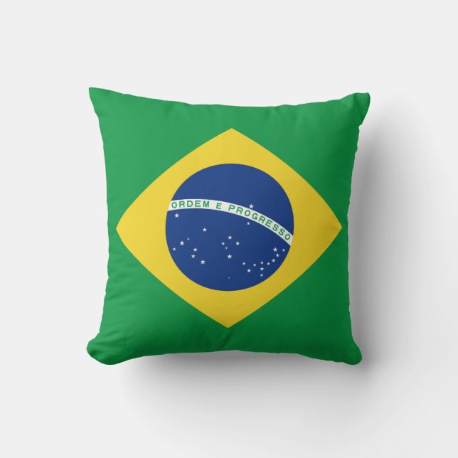 Brazil Flag x Flag Pillow (Front)