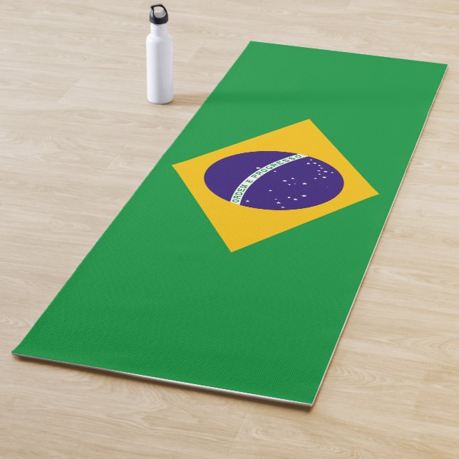 Brazil Flag Yoga Mat (In Situ)