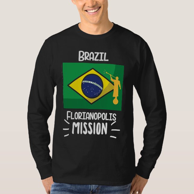 Brazil Florianopolis Mormon LDS Mission Missionary T-Shirt (Front)