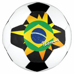 Brazil Football & Brazilian Flag / BANG Soccer Ball