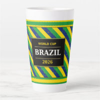 Brazil Football Fan Flag Colours Stripe Pattern