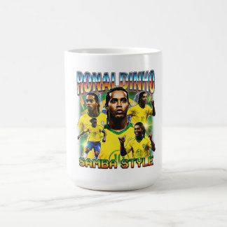 Brazil Football Legend Vintage 90s Coffee Mug