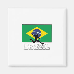 Brazil Football Soccer National Team Magnet