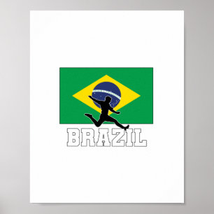 Brazil Football Soccer National Team Poster