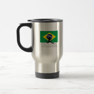 Brazil Football Soccer National Team Travel Mug