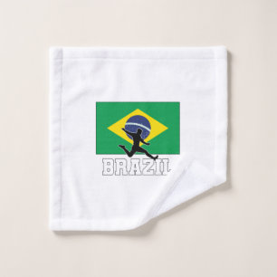 Brazil Football Soccer National Team Wash Cloth