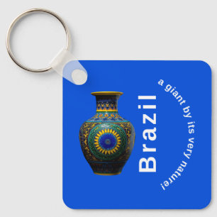 Brazil Giant Nature Mandala - Round Keychain