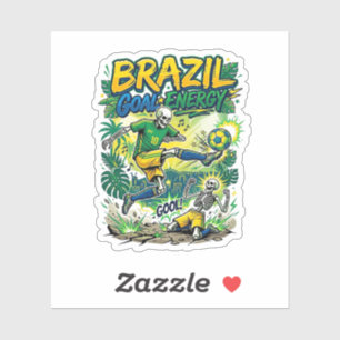 Brazil Goal Energy Skeleton Striker Nations Creati