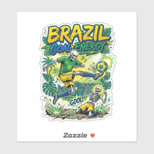 Brazil Goal Energy Skeleton Striker Nations Creati