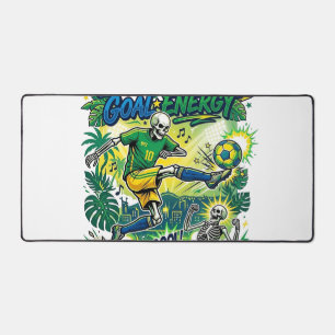 Brazil Goal Energy Skeleton Striker Nations Creati Desk Mat