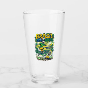 Brazil Goal Energy Skeleton Striker Nations Creati Glass