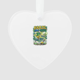 Brazil Goal Energy Skeleton Striker Nations Creati Ornament